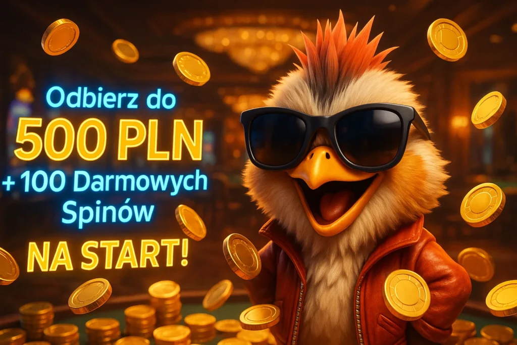 Hugo Casino Polska - Bonus Powitalny 500 PLN i 100 Darmowych Spinów